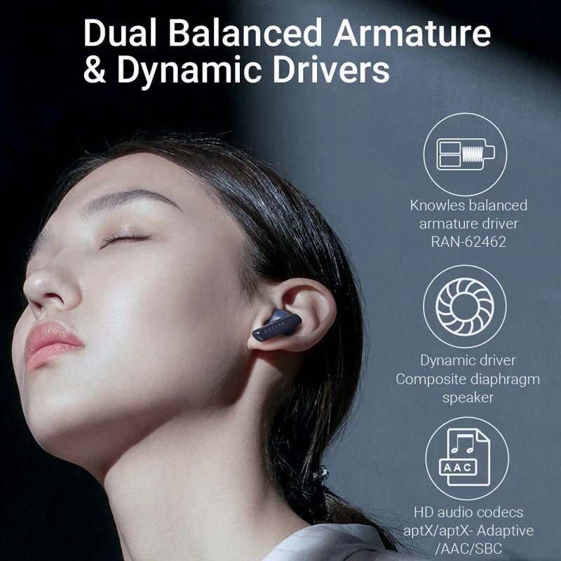 HAYLOU W1 QCC 3040 Bluetooth 5.2 Earphone AptX Adaptive TWS Wireless Headphone