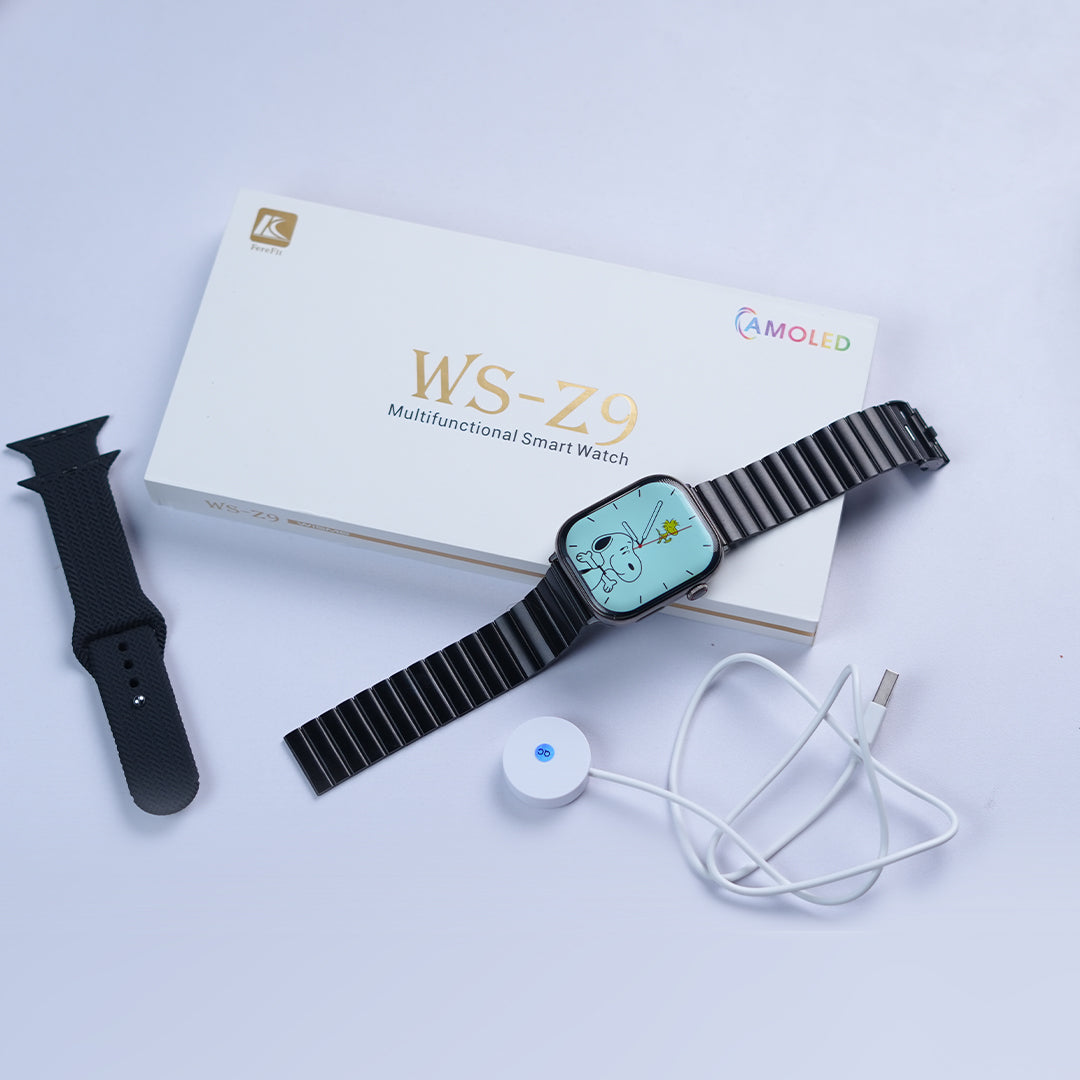 WS Z9 Max SmartWatch Stainless With Amoled Display