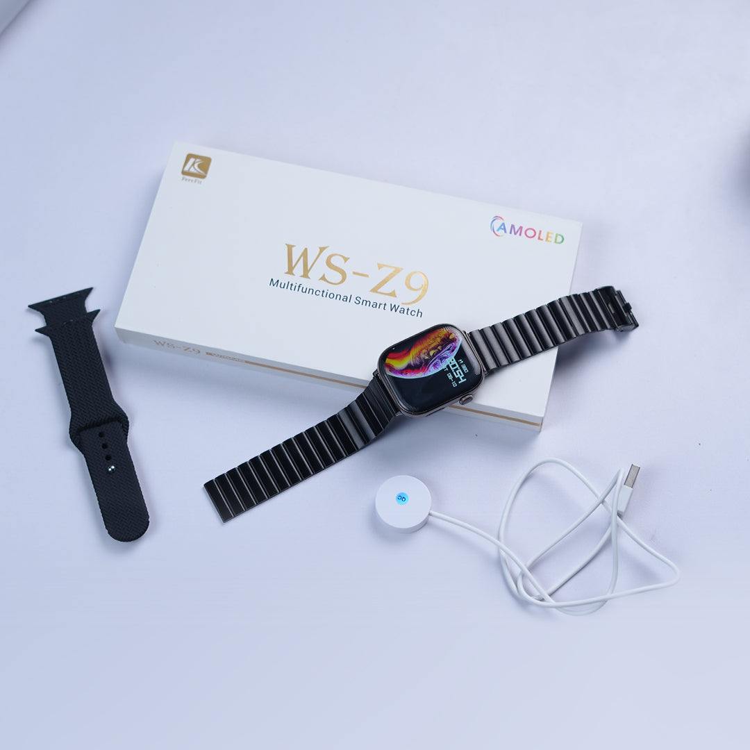 WS Z9 Max SmartWatch Stainless With Amoled Display