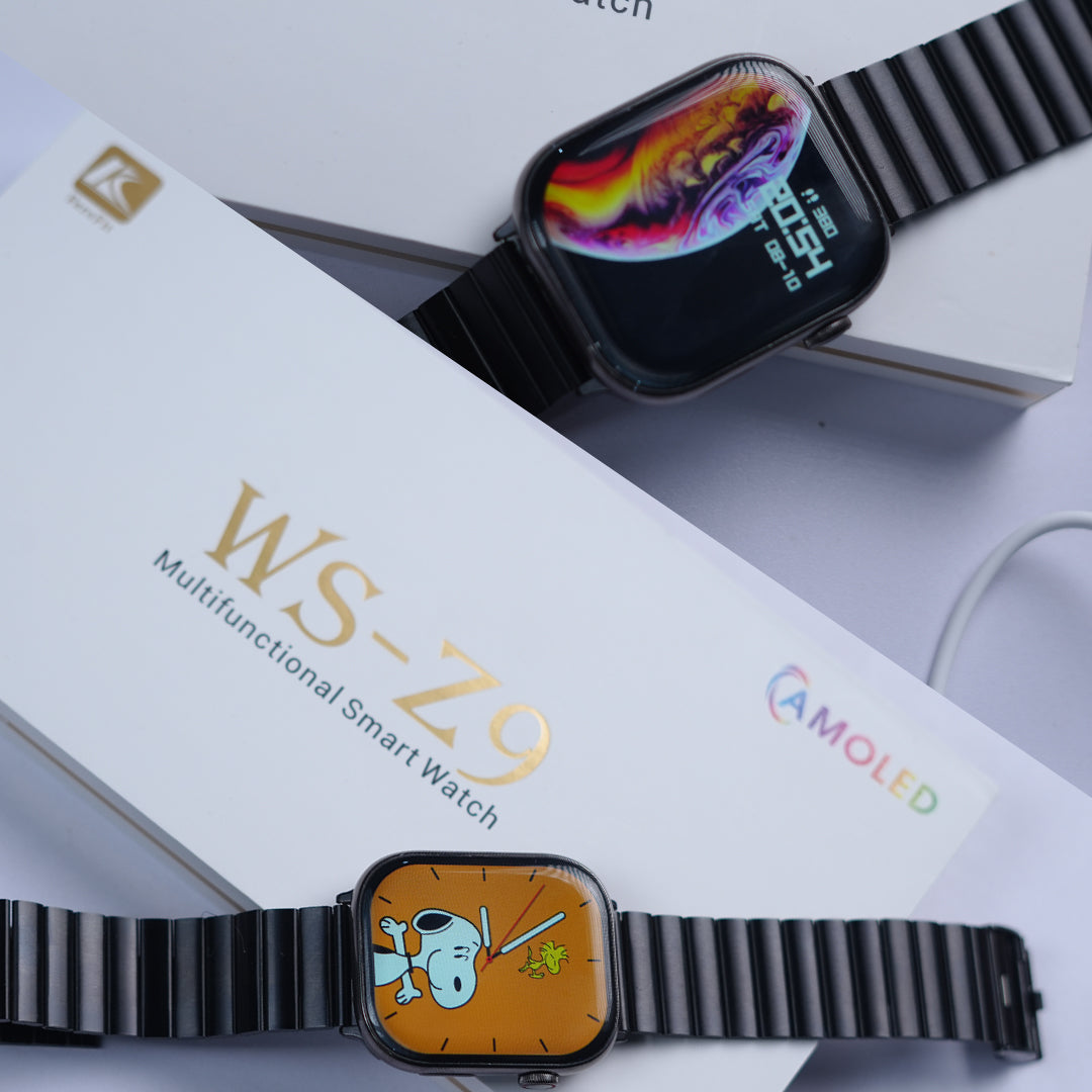 WS Z9 Max SmartWatch Stainless With Amoled Display