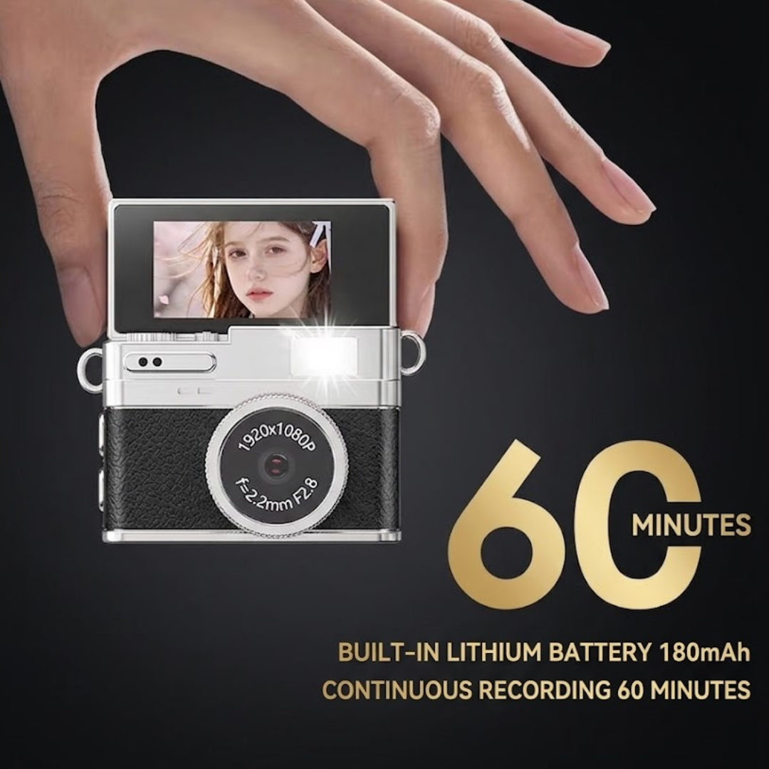 Mini Retro Camera with 1080p recording and LCD Display 32GB Memory