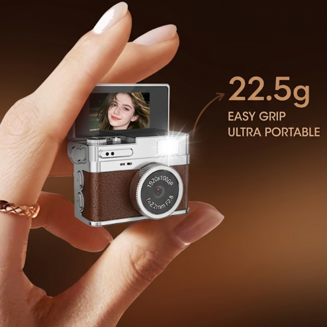 Mini Retro Camera with 1080p recording and LCD Display 32GB Memory