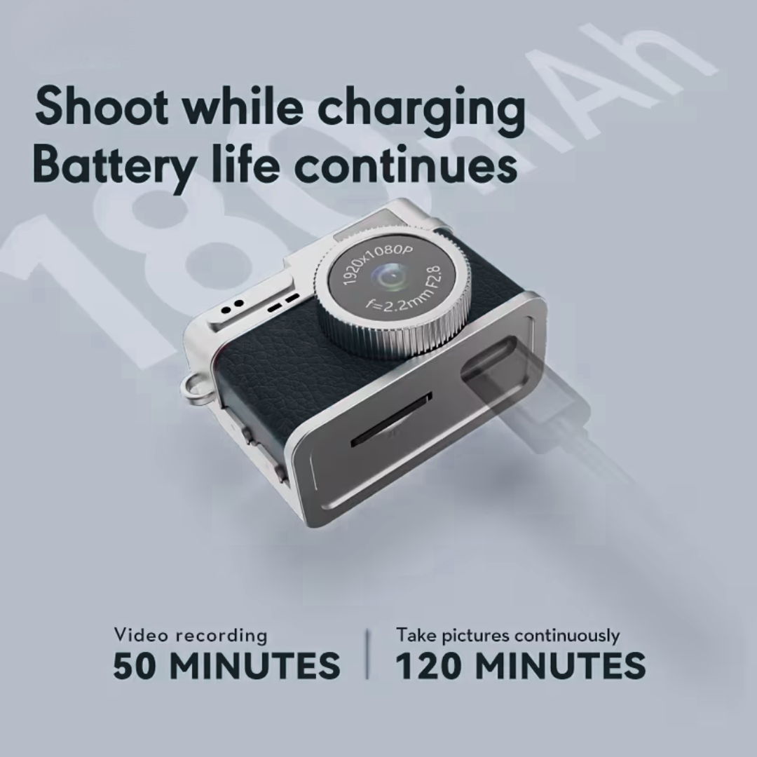Mini Retro Camera with 1080p recording and LCD Display 32GB Memory
