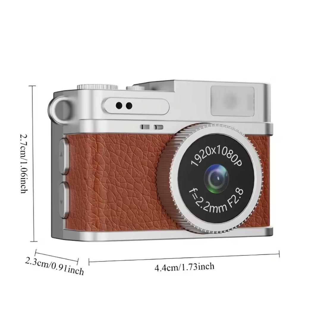 Mini Retro Camera with 1080p recording and LCD Display 32GB Memory