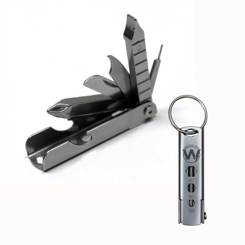11in1 Survival Toolkit with Keychain