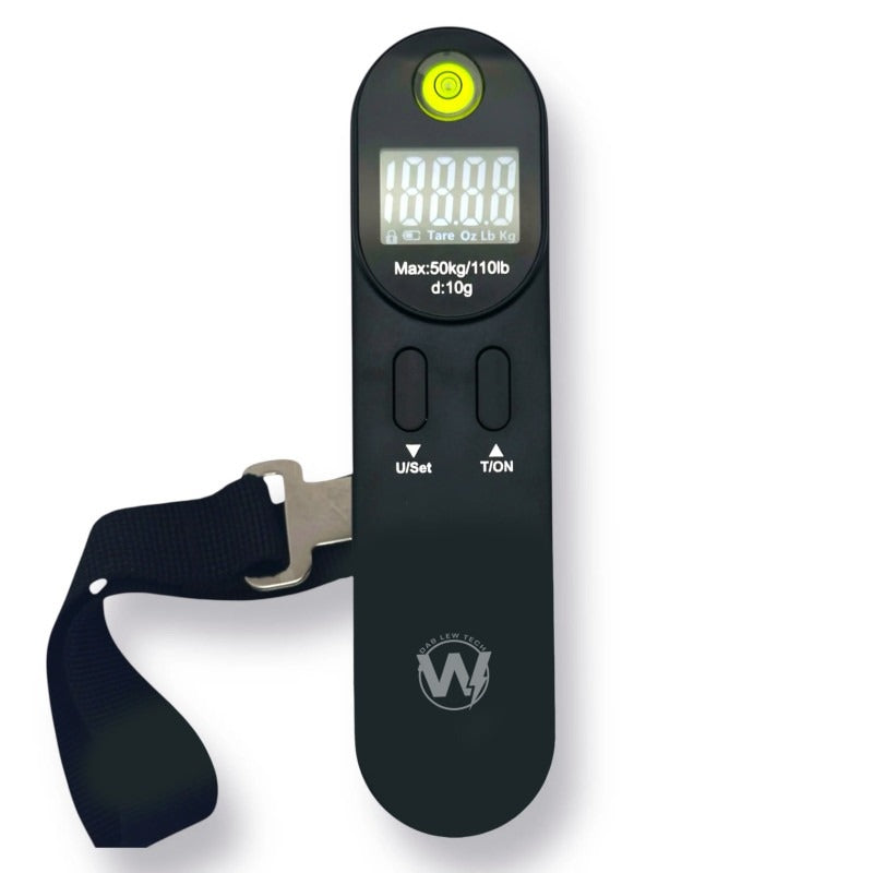 Portable Digital Luggage Scale – 50 kg Max with Tare & Overload Alert