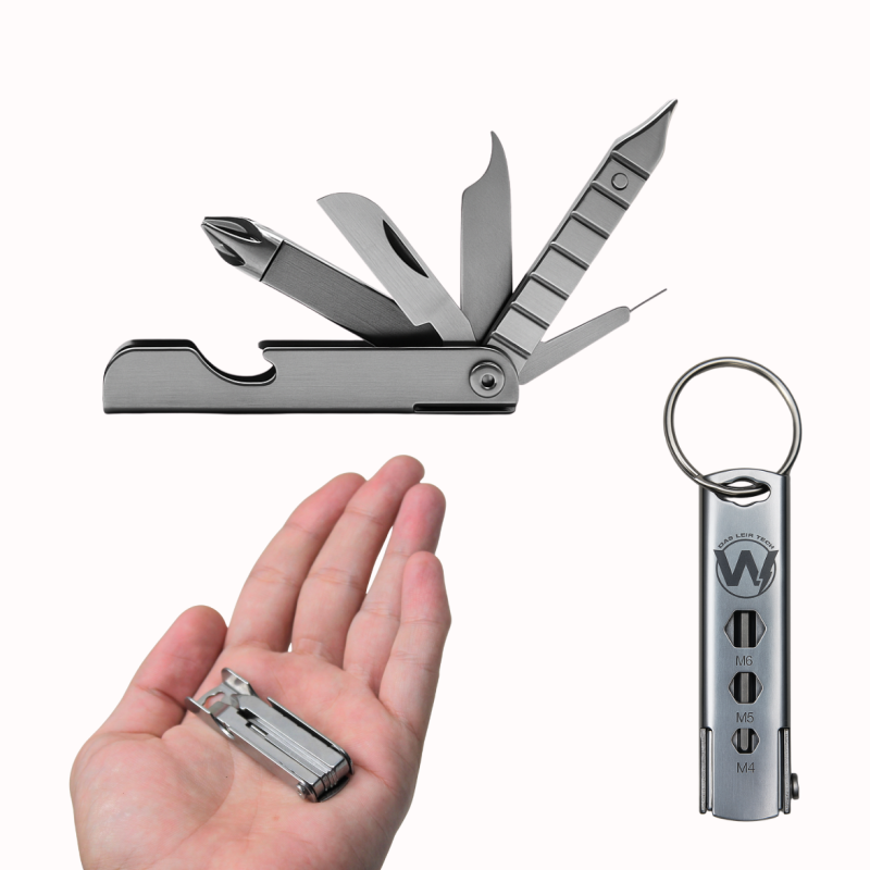 11in1 Survival Toolkit with Keychain