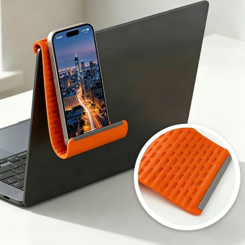 Trending Portable Rollable Bendable Soft Silicone Multi-Angle Stand for Phones, IPads and other devices