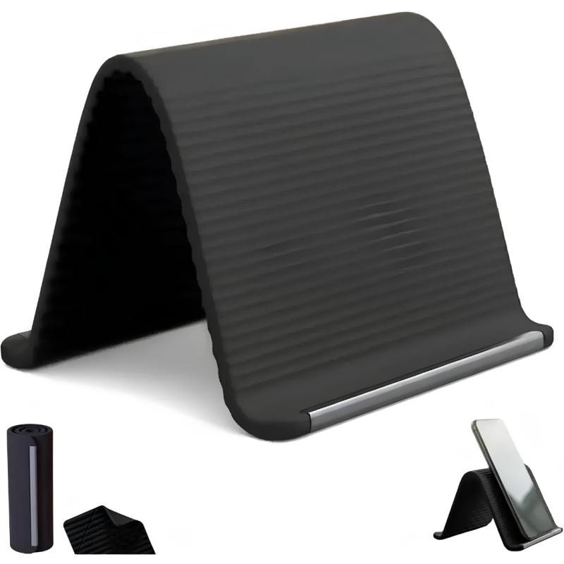 Trending Portable Rollable Bendable Soft Silicone Multi-Angle Stand for Phones, IPads and other devices