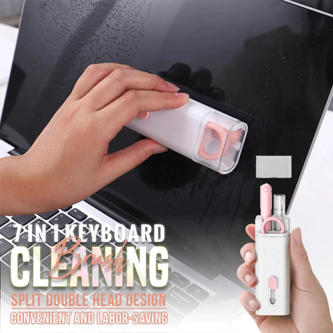 7-in-1 Computer Keyboard Cleaner Brush Kit Bluetooth Earphone Cleaning Pen For Airpods 3 Pro Headset Cleaning Tool Keycap Puller
